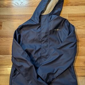 Eddie Bauer Boy's Dark Blue Raincoat